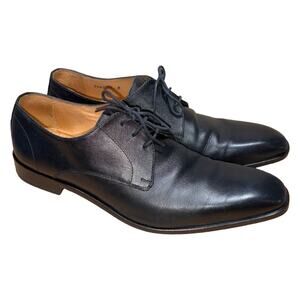 Mercanti Fiorentini Black Textured Leather Derby Dress Shoes    Size: 11M